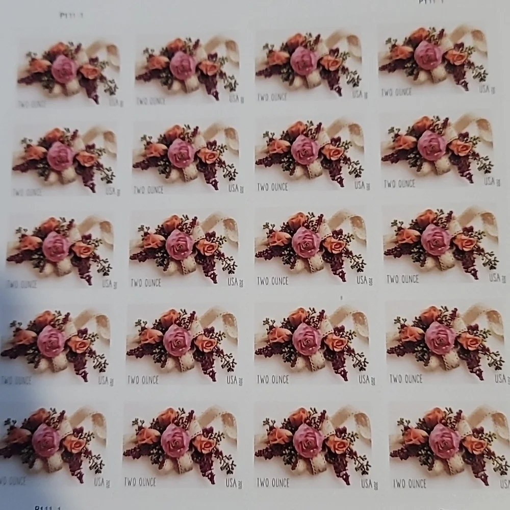 100 Garden Corsage‎ 2020 Forever 2 Ounce Postage Stamps USPS Wedding Invitations
